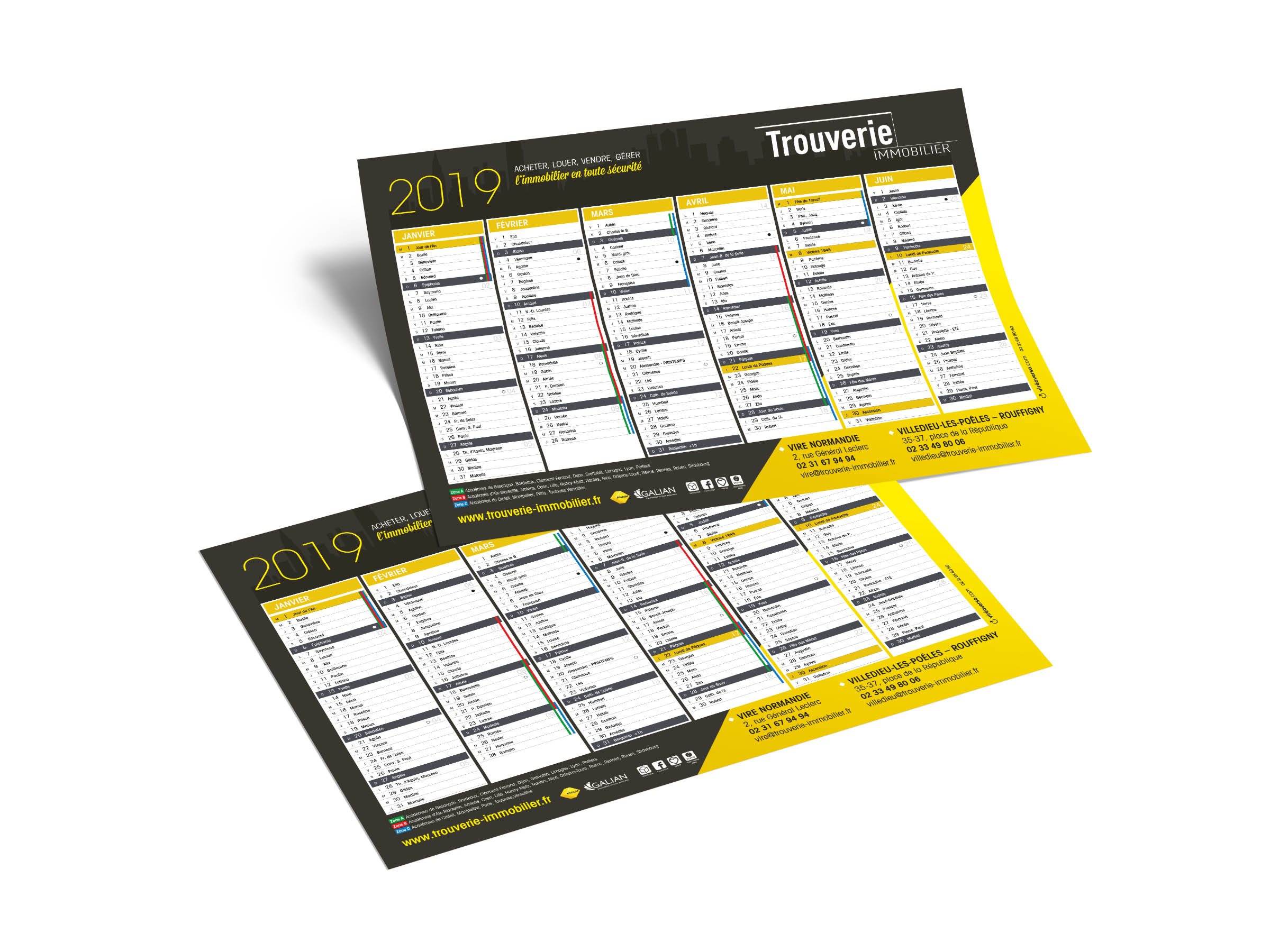 calendriers-2019-trouverie-immobilier-impression-normandie-calvados-vire