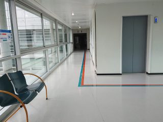 Signalétique intérieure et marquage au sol - Hôpital d'Avranches