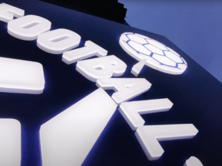 Enseigne lumineuse pour l'Association du Football Virois