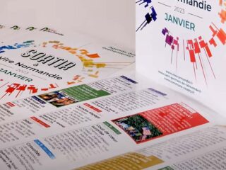 Conception et impression d'agendas mensuel pour la ville de Vire Normandie