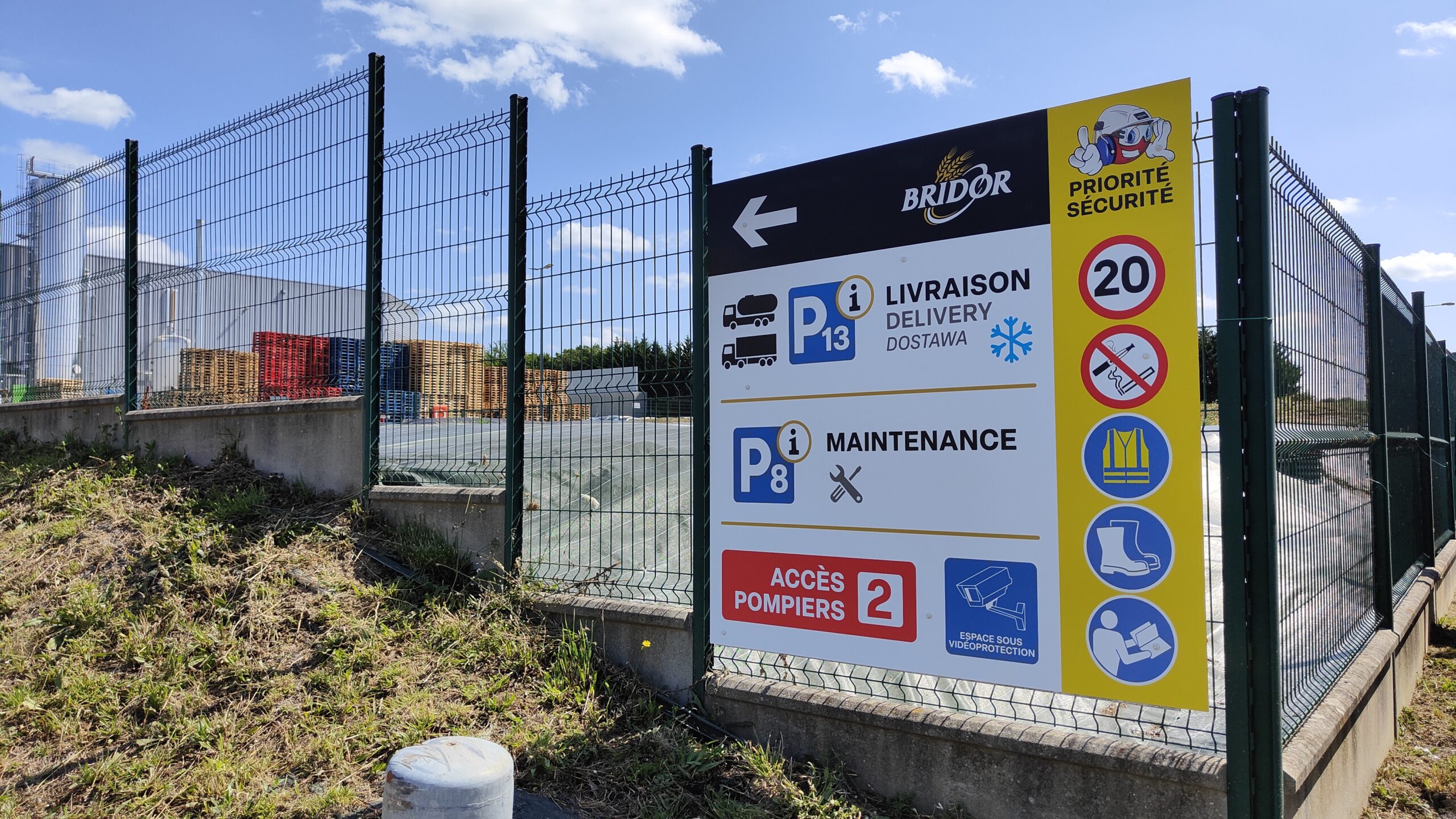 Signal tique Ext rieur De L entreprise Bridor Groupe Leduff Vir overso