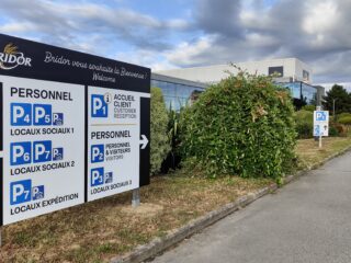 Signalétique extérieur de l'entreprise Bridor - Groupe Leduff