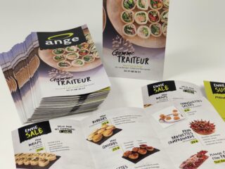 Conception graphique et impression de dépliants - Boulangerie Ange